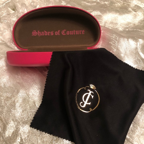 Deep pink JUICY COUTURE sunglasses case. - Picture 6 of 6